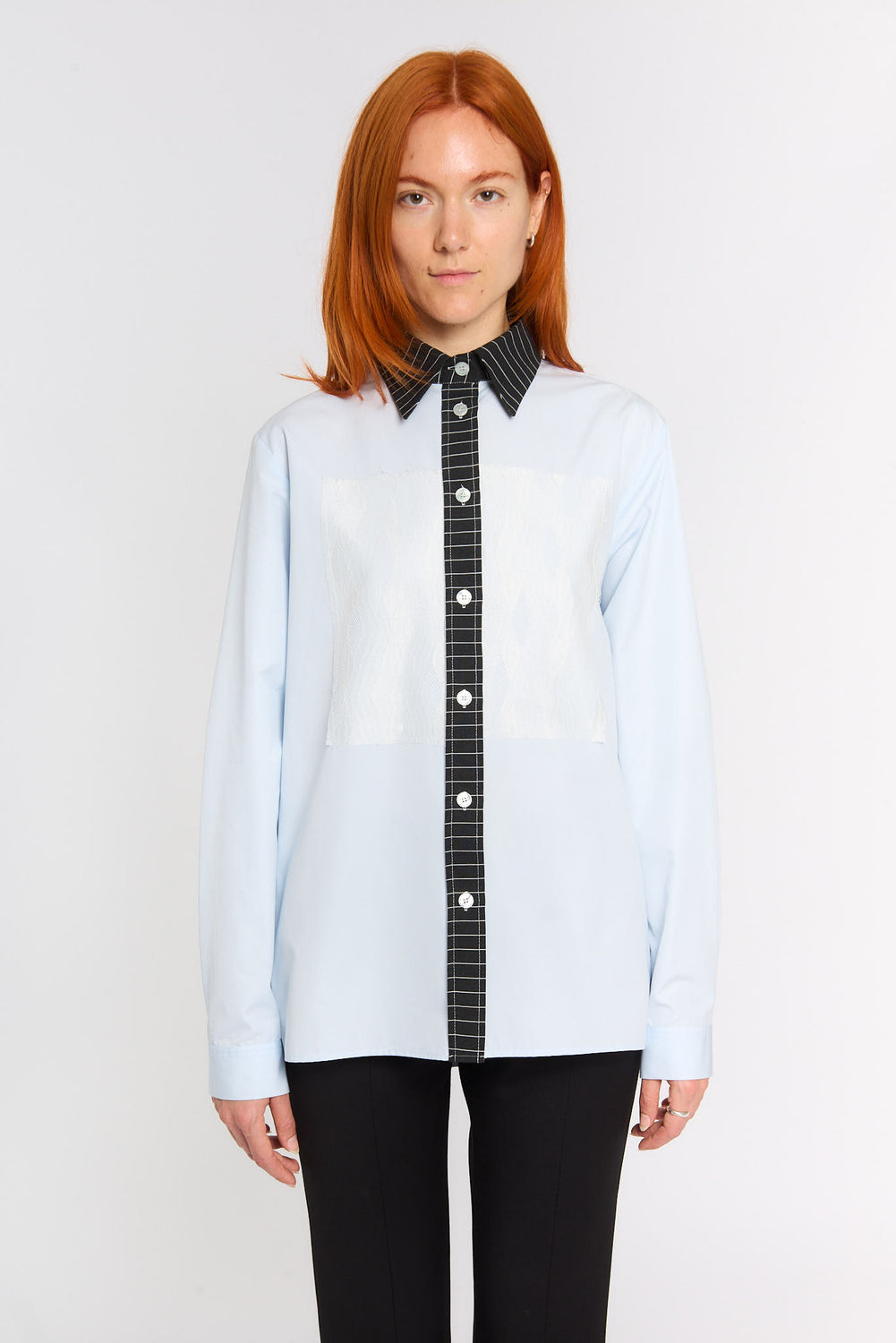 OVERSIZED SHIRT WITH LACE
