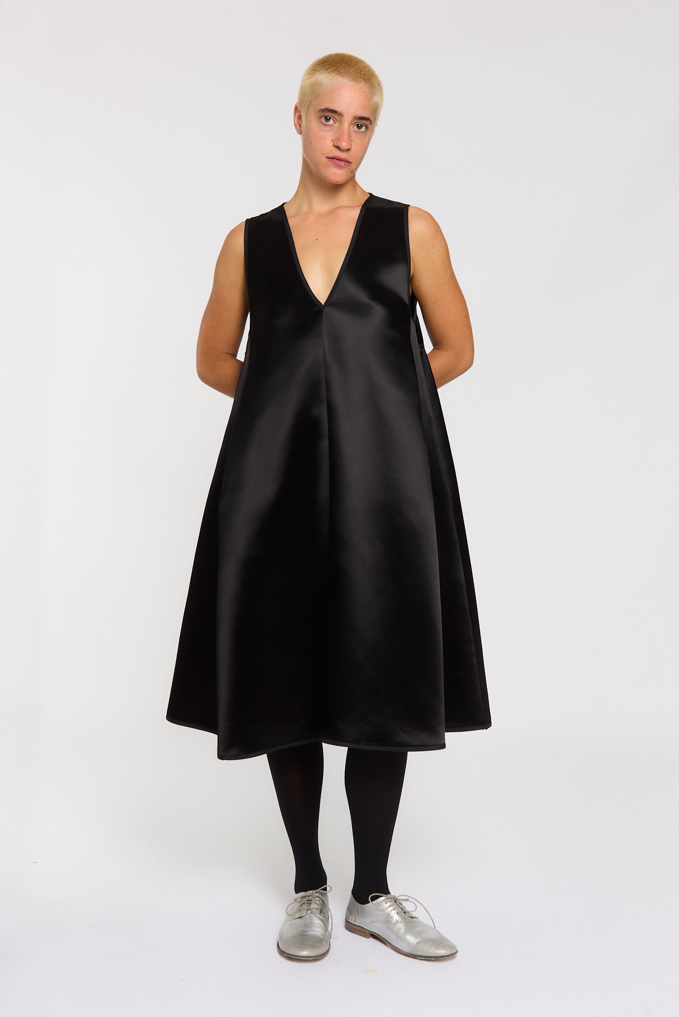 SLEEVELESS A-LINE DRESS