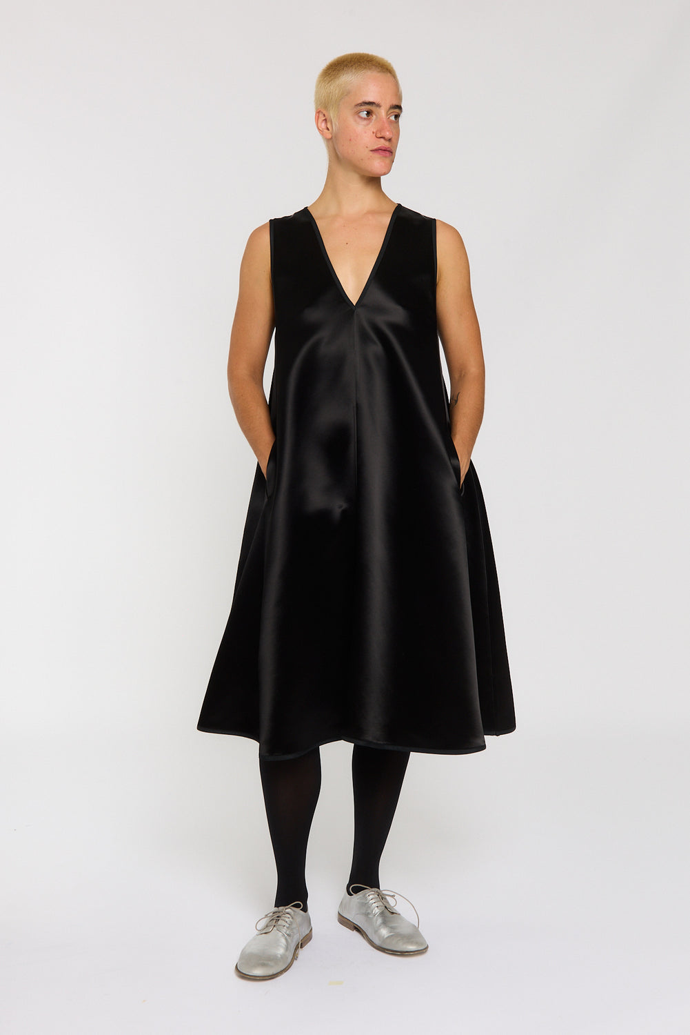 SLEEVELESS A-LINE DRESS