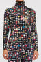 PRINTED TURTLENECK