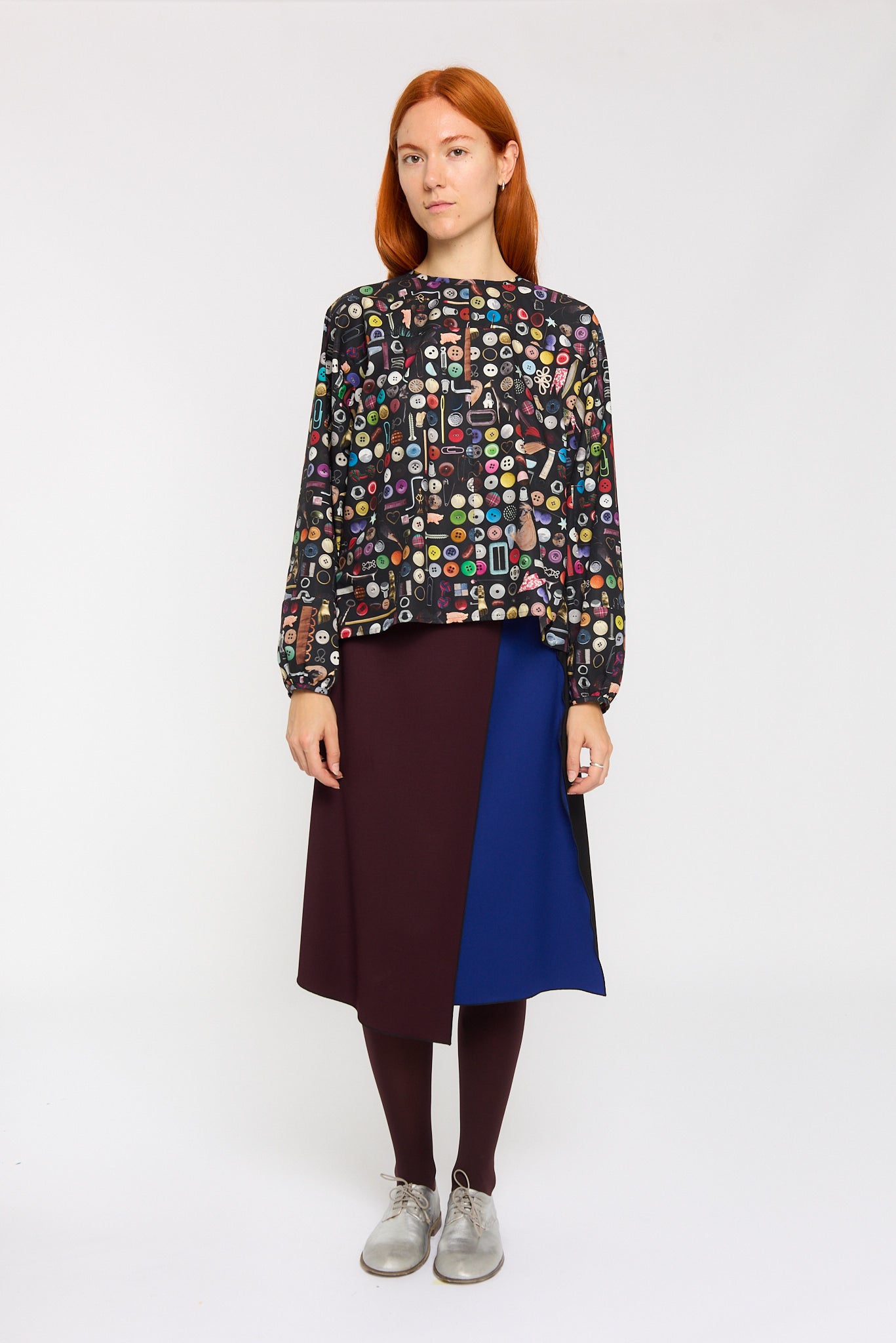 PRINTED COTTON BLOUSE