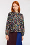 PRINTED COTTON BLOUSE