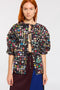 PRINTED COTTON BLOUSE