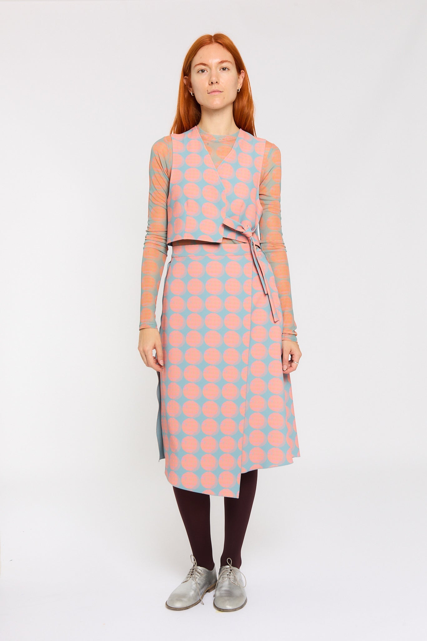 PRINTED PANEL SKIRT