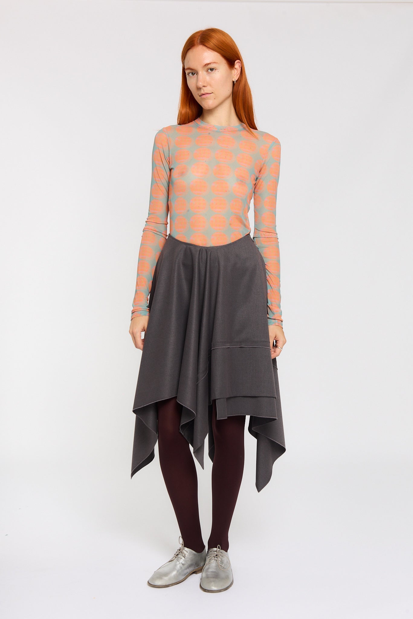 FLANNEL ASYMMETRIC SKIRT