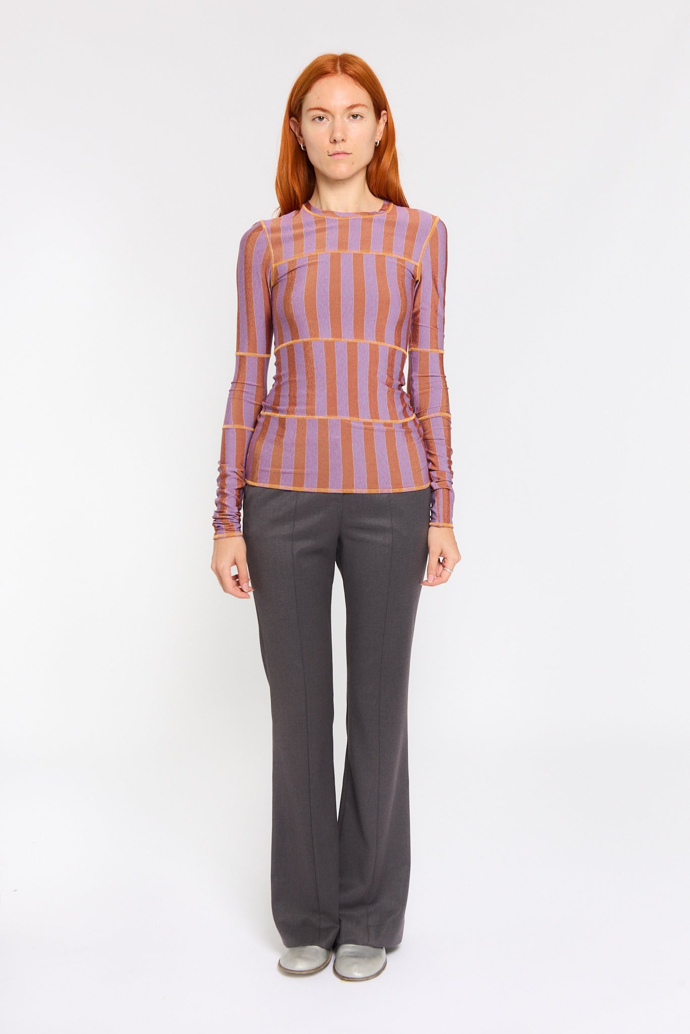 STRIPED PATCHWORK TOP