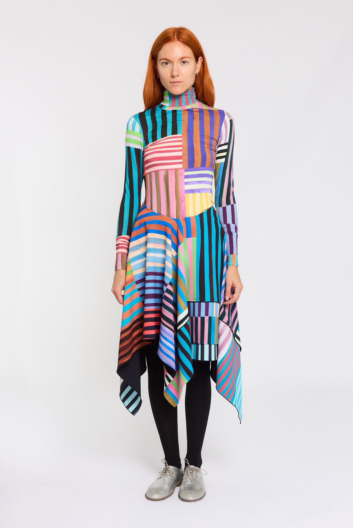PRINTED ASYMMETRIC SKIRT