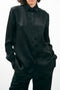 WRINKLED SATIN FLUID SHIRT