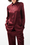 WRINKLED SATIN FLUID SHIRT