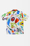 UNISEX CAMP COLLAR PATCHWORK SHIRT
