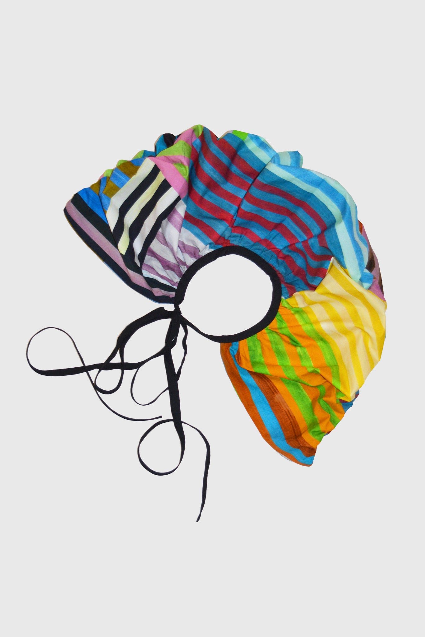 STRIPED RUFFLED COLLAR