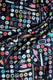 BUTTONS PRINT MINI FOULARD