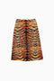 PRINTED A-LINE UTILITY SKIRT