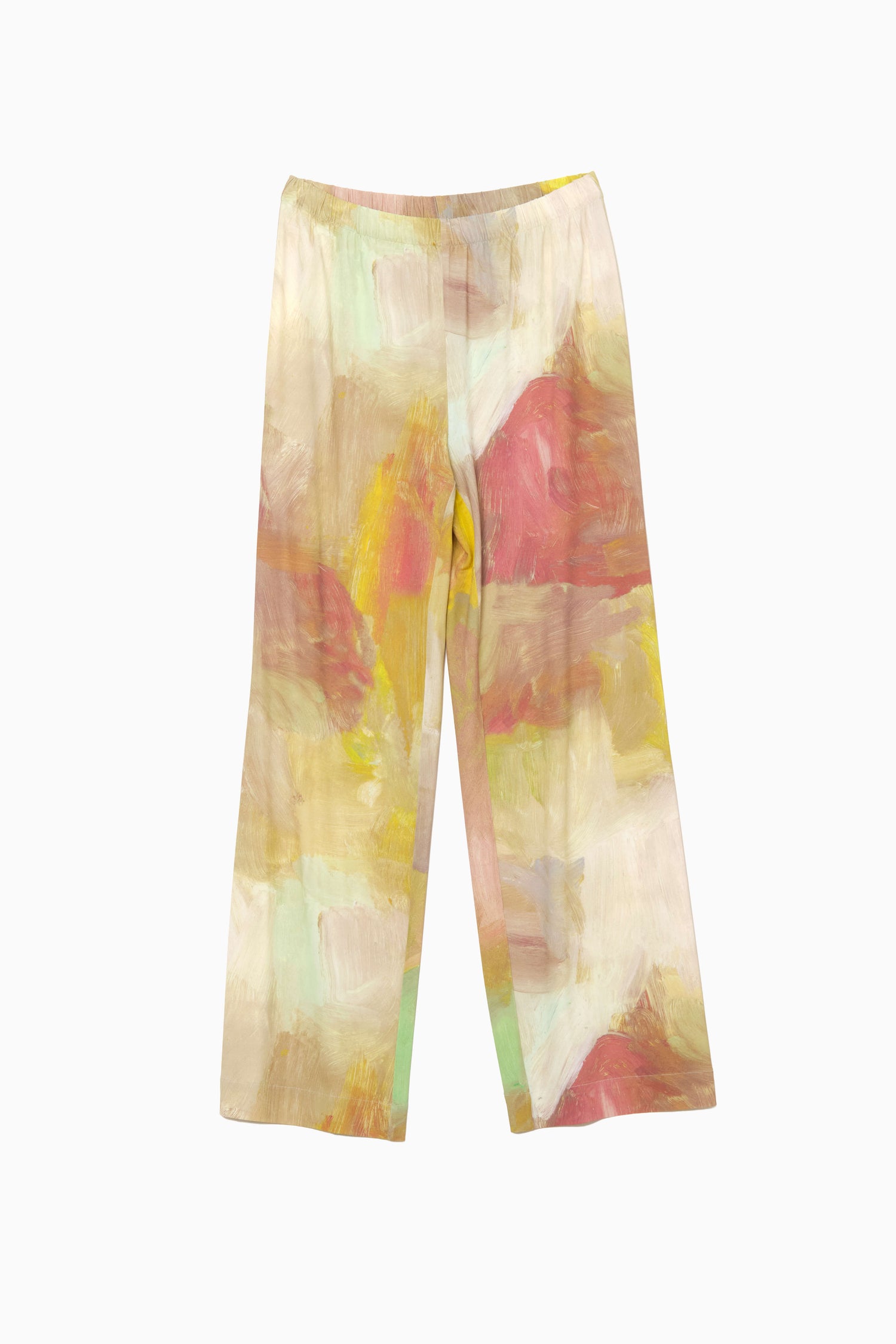 PRINTED JERSEY FLUID PANTS