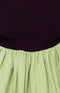 RIBBED JERSEY AND COTTON GAUZE DRESS