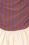STRIPED JERSEY AND COTTON GAUZE DRESS