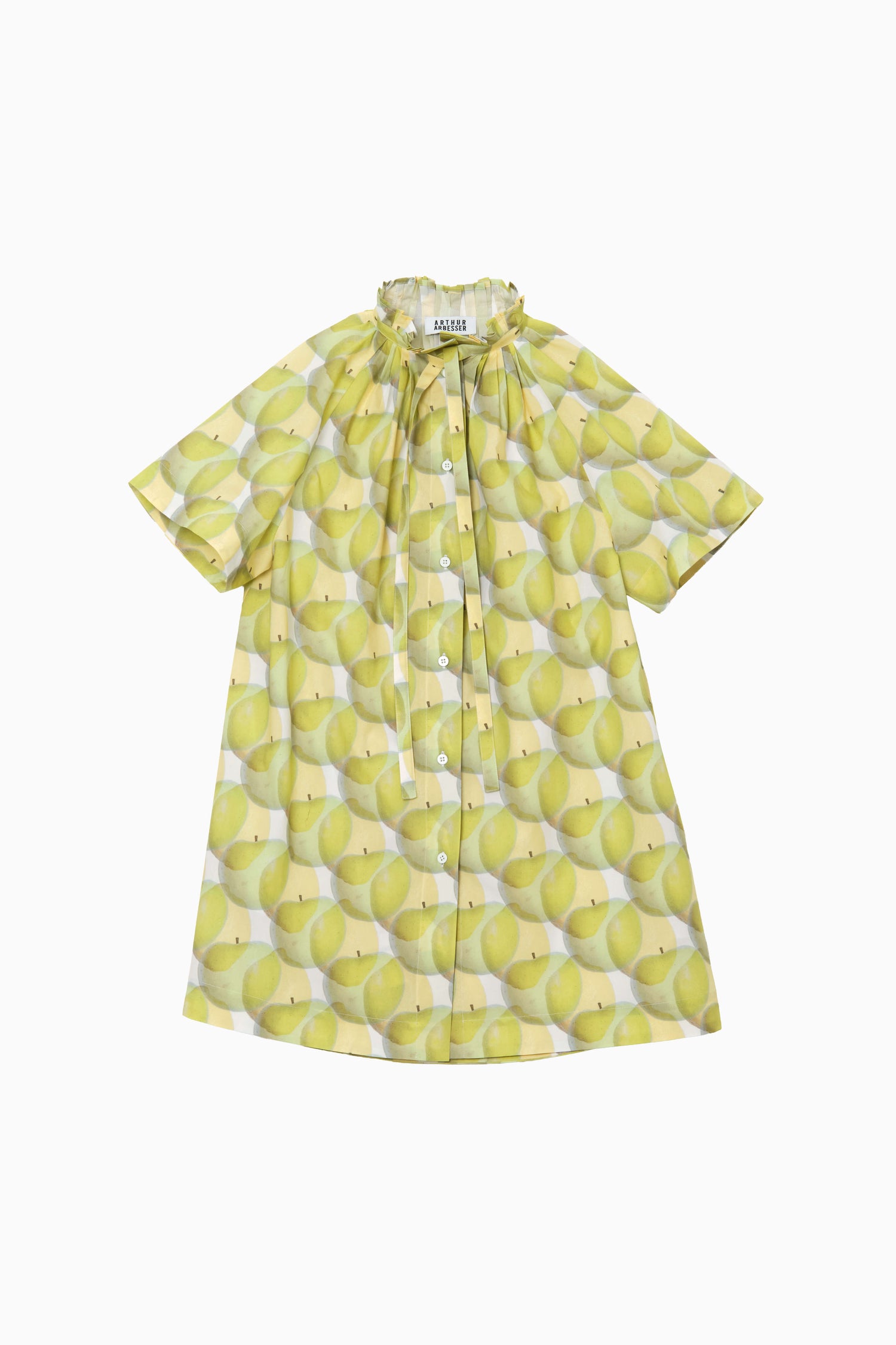 PRINTED COTTON SHIRT DRESS