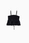 PRINTED ROUCHED BANDEAU TOP