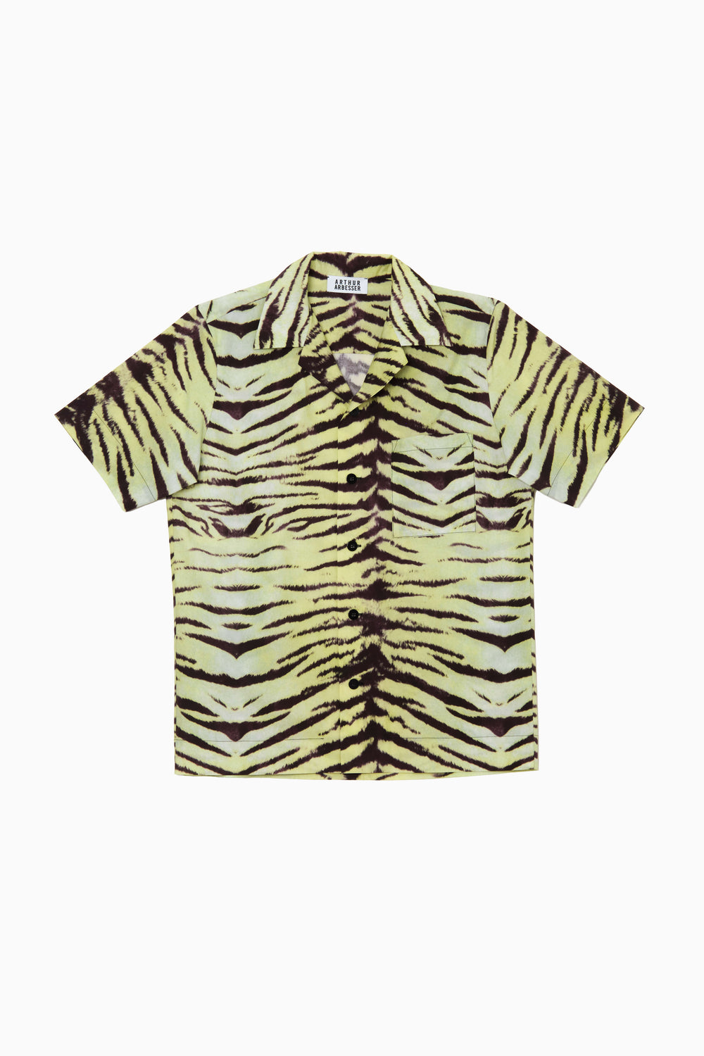 PRINTED CAMP COLLAR SHIRT