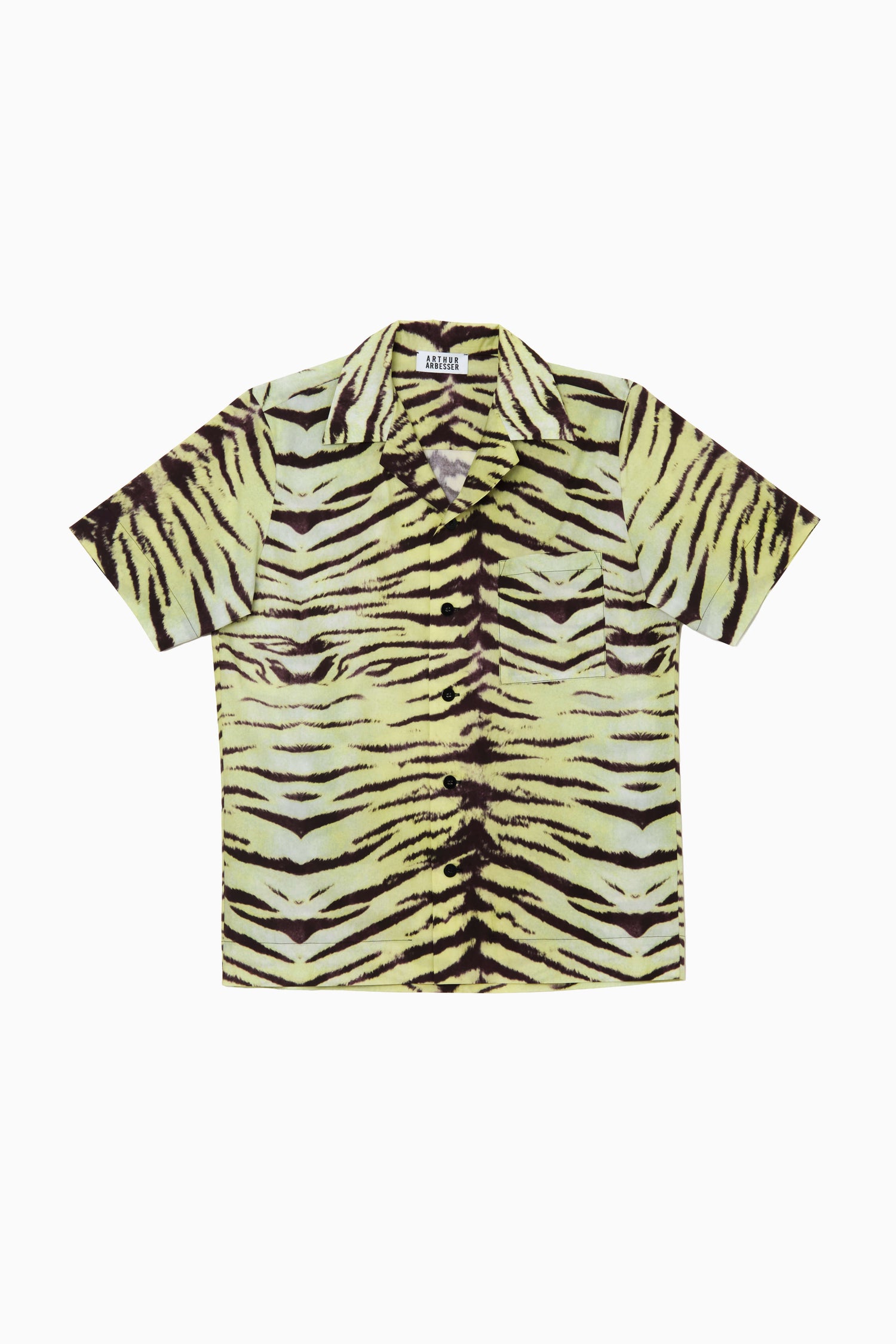 PRINTED CAMP COLLAR SHIRT