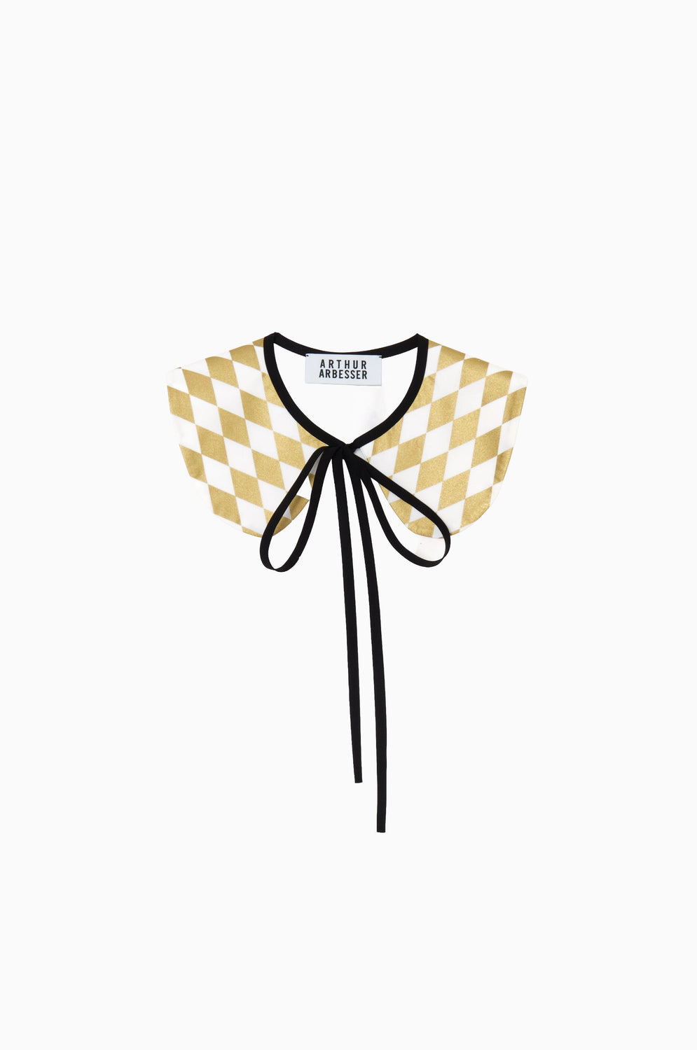 LOZENGE PRINT ROUND COLLAR