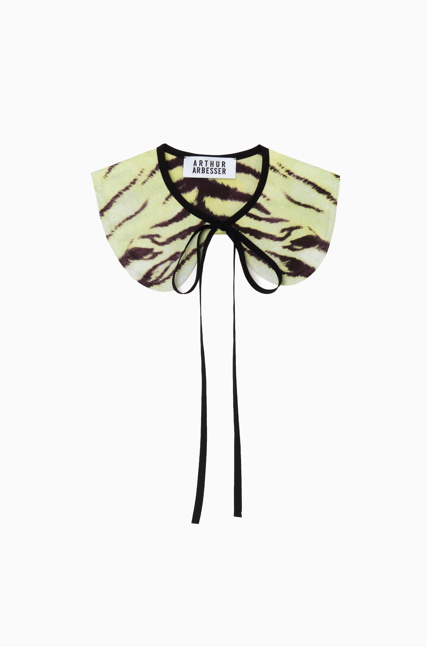 TIGER PRINT POPLIN ROUND COLLAR