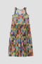 SLEEVELESS SHEER TULLE DRESS