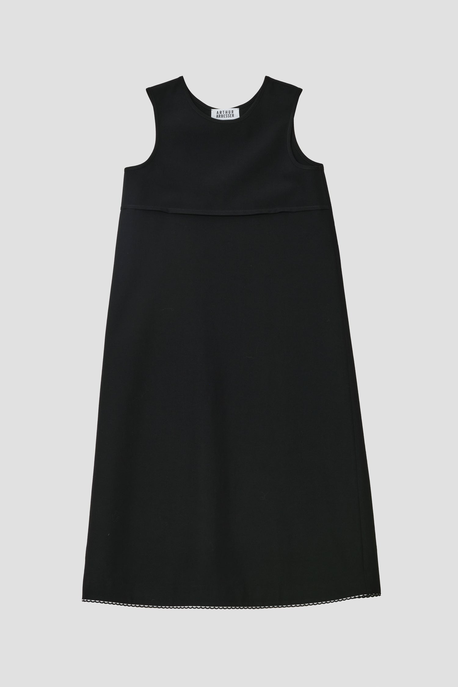 SLEEVELESS WOOL SHIFT DRESS