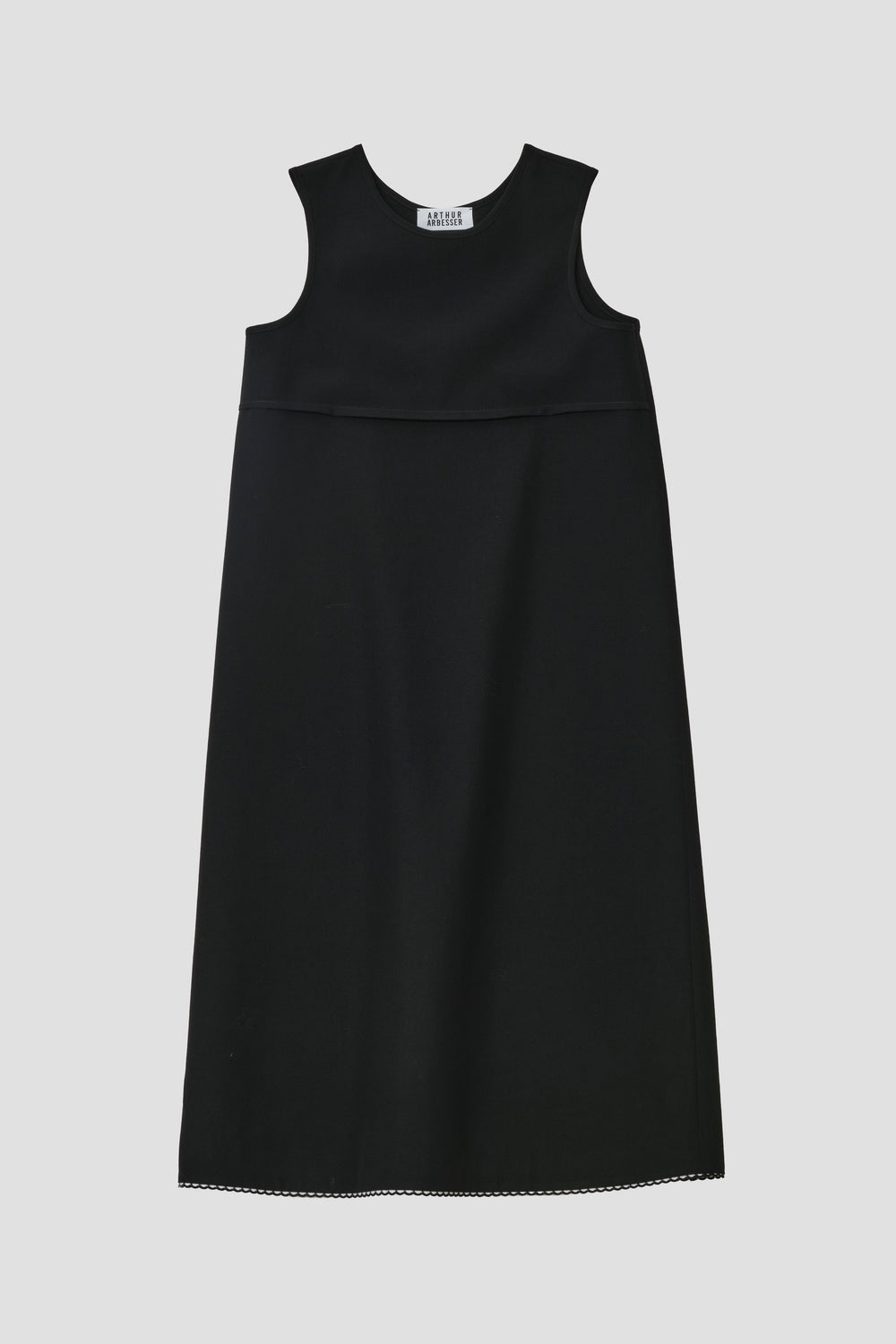 SLEEVELESS WOOL SHIFT DRESS