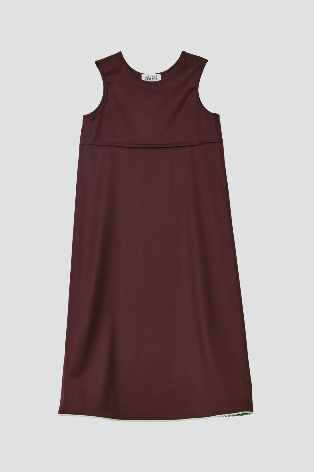 SLEEVELESS FLANNEL SHIFT DRESS