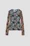 PATCHWORK PRINT MESH TOP