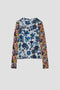 PATCHWORK PRINT MESH TOP