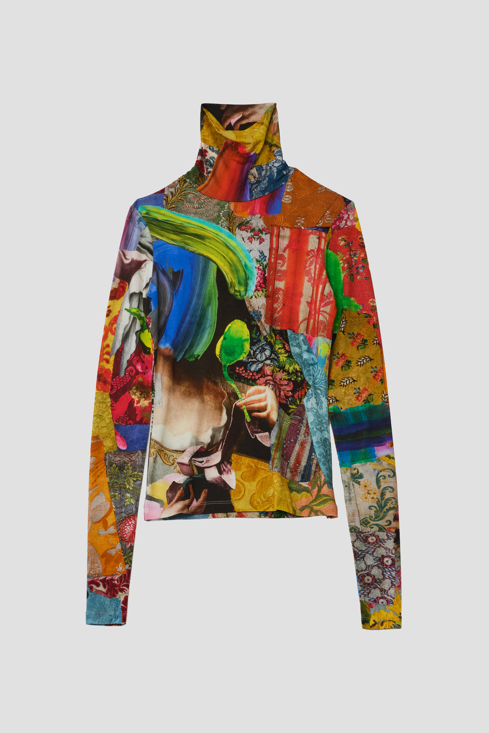 PRINTED TURTLENECK