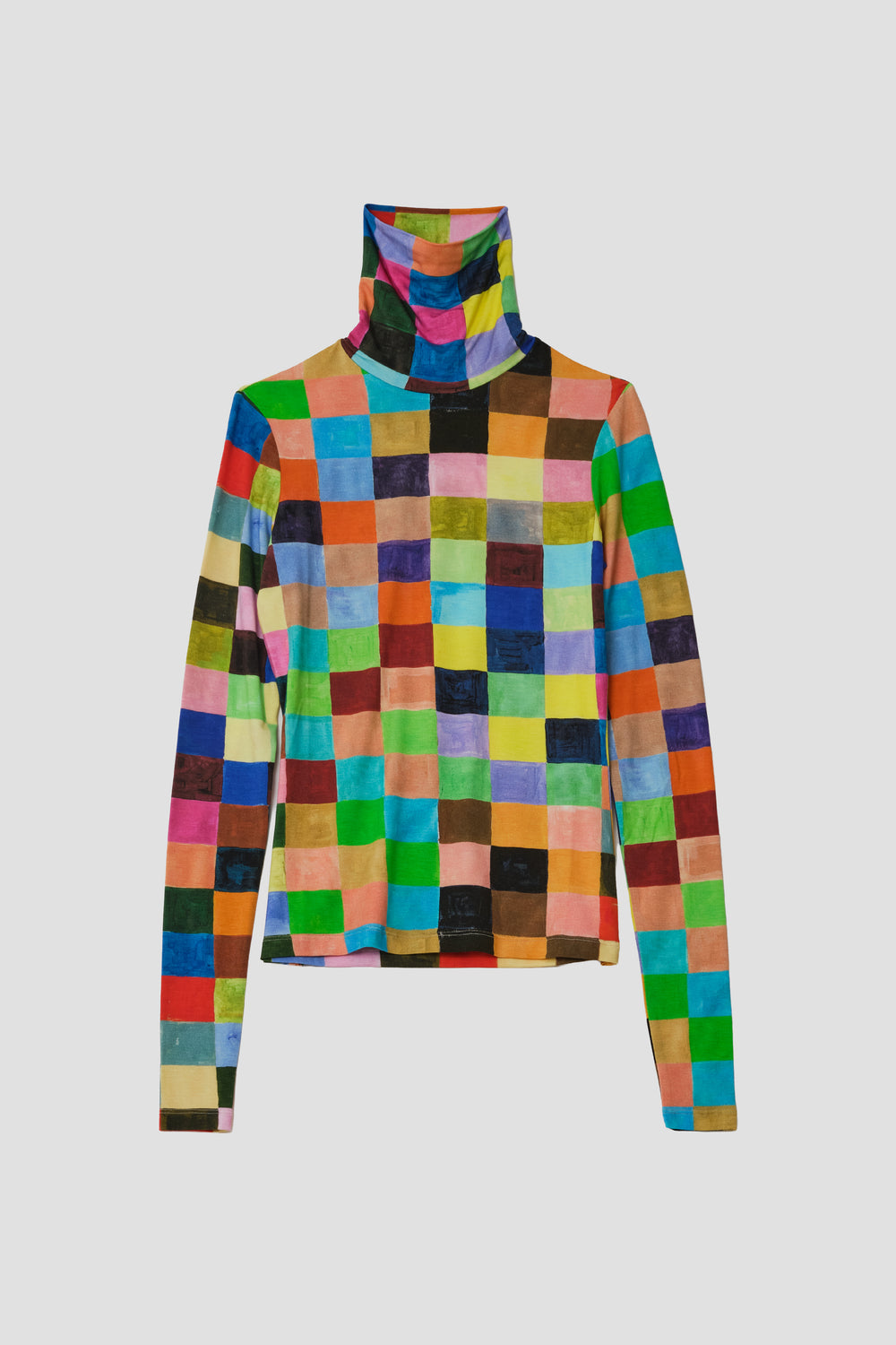 PRINTED TURTLENECK
