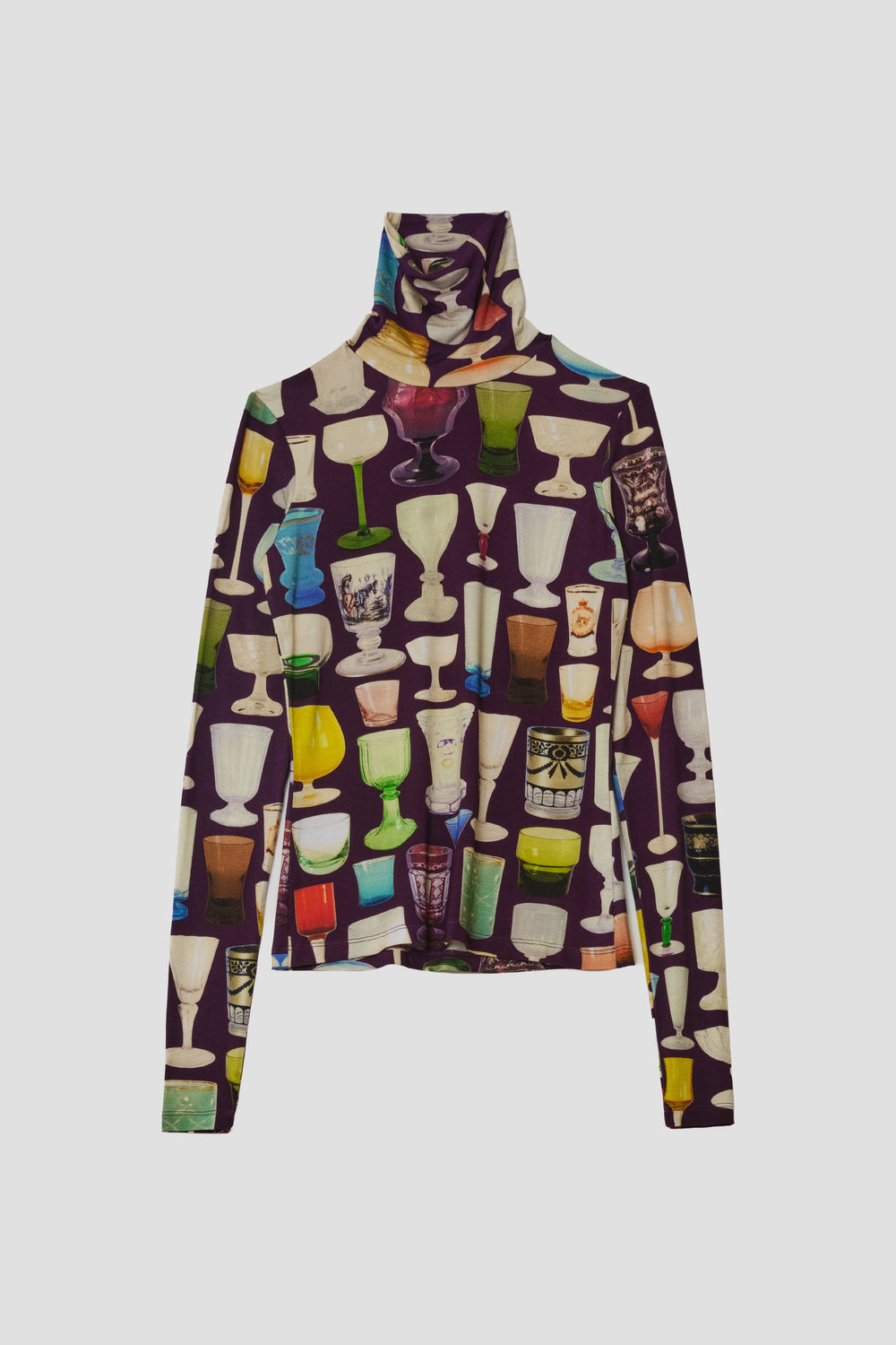PRINTED TURTLENECK