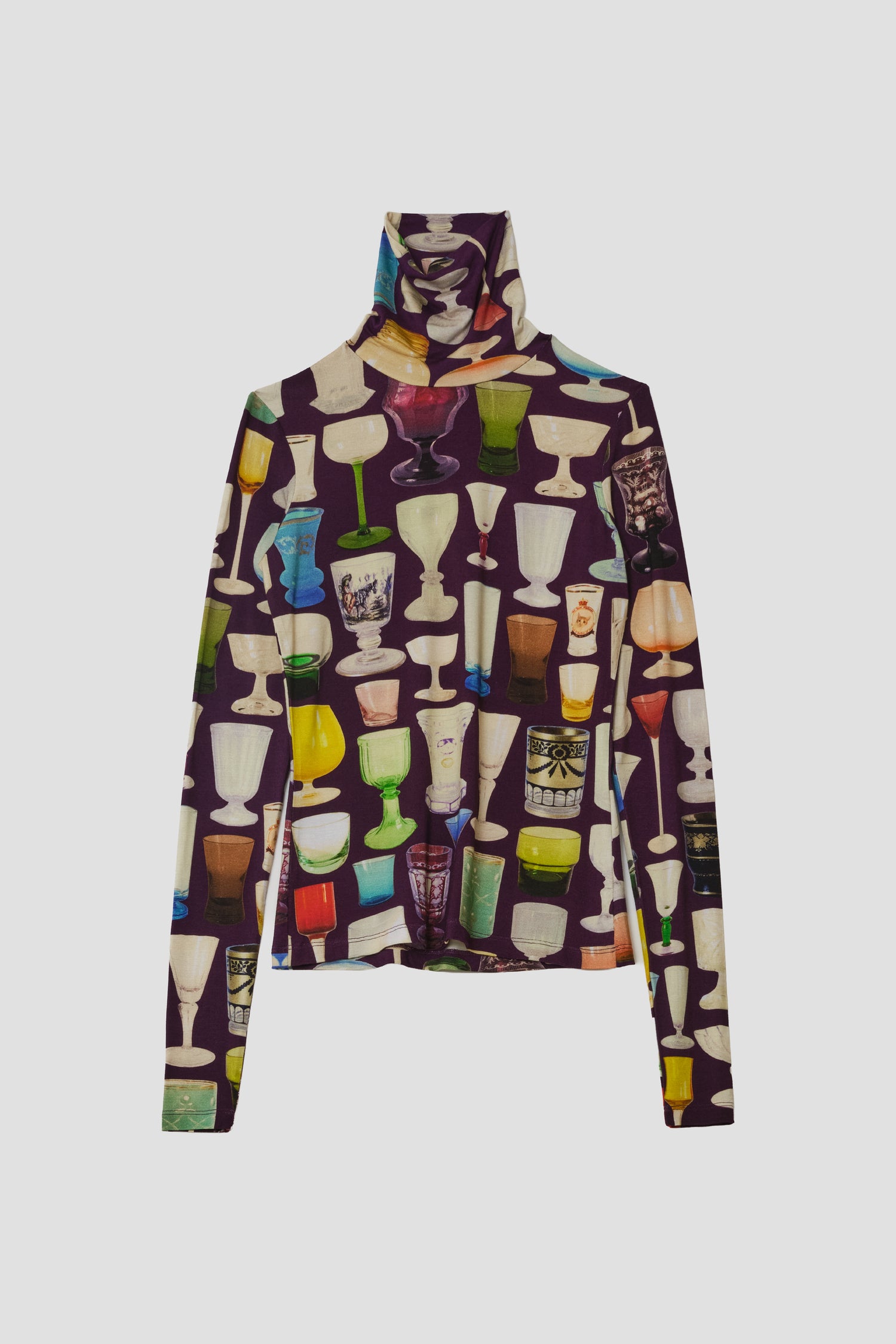PRINTED TURTLENECK