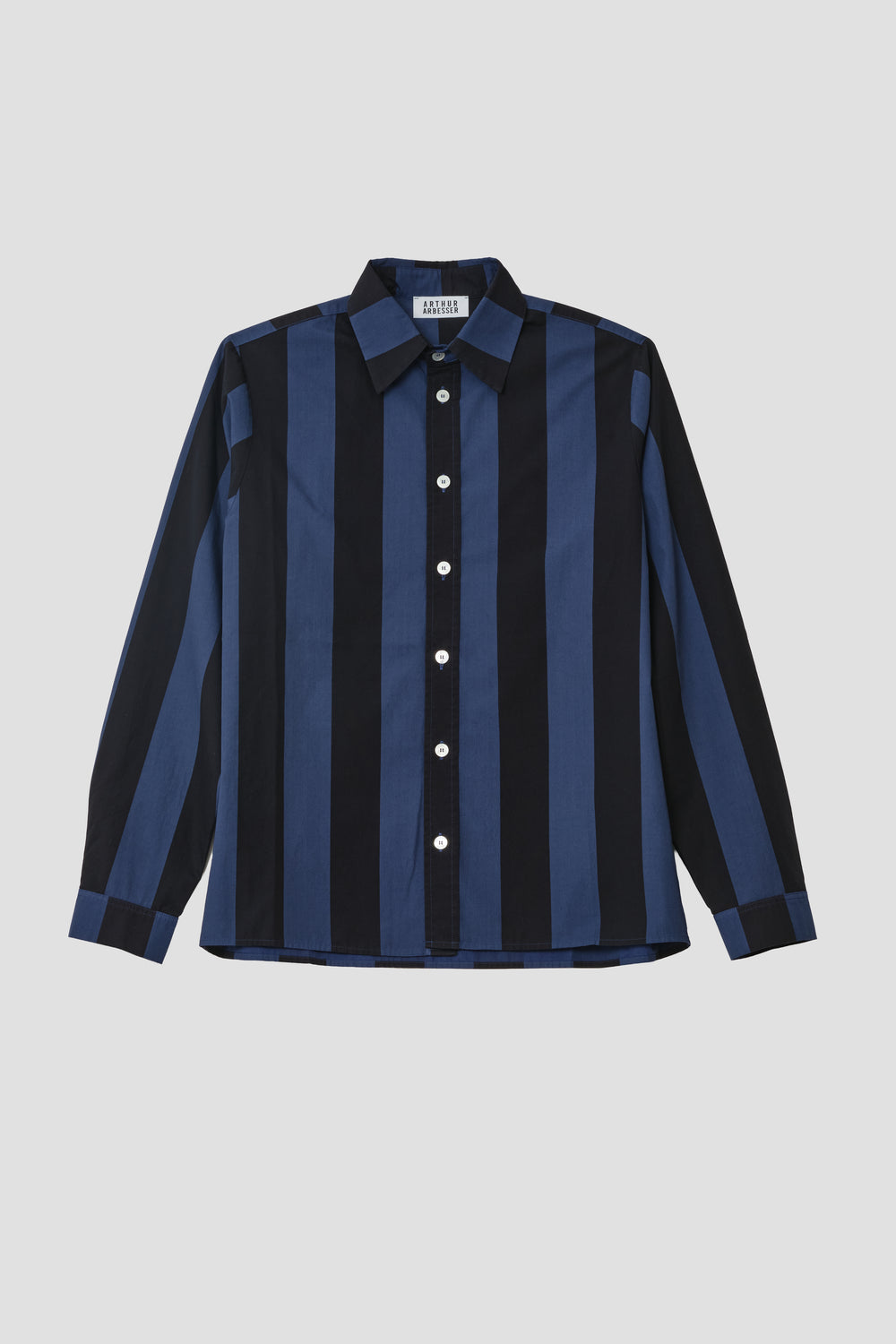 GARMENT-DYED STRIPED SHIRT