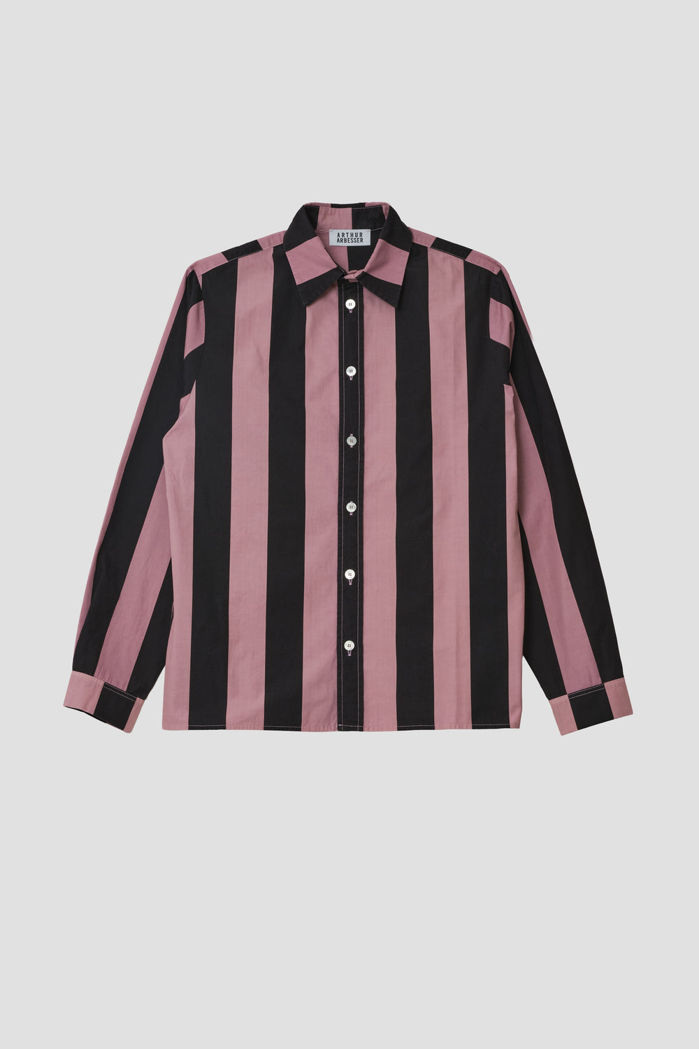 GARMENT-DYED STRIPED SHIRT