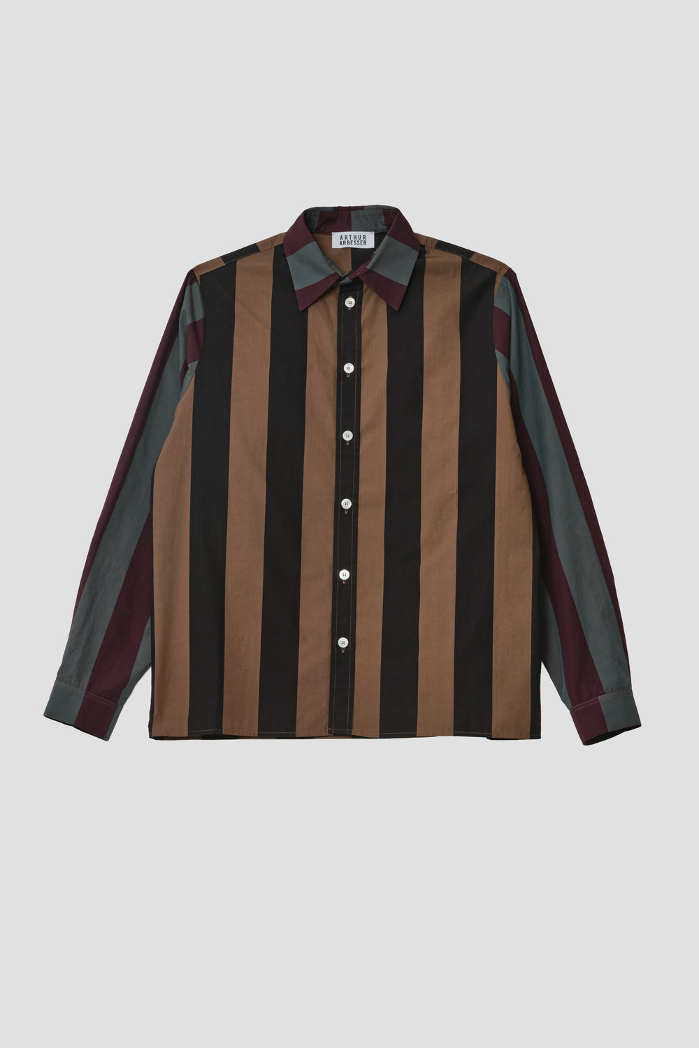 GARMENT-DYED STRIPED SHIRT
