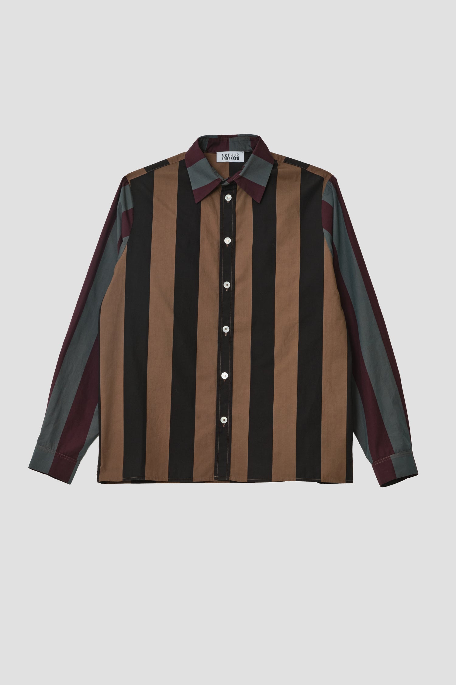 GARMENT-DYED STRIPED SHIRT