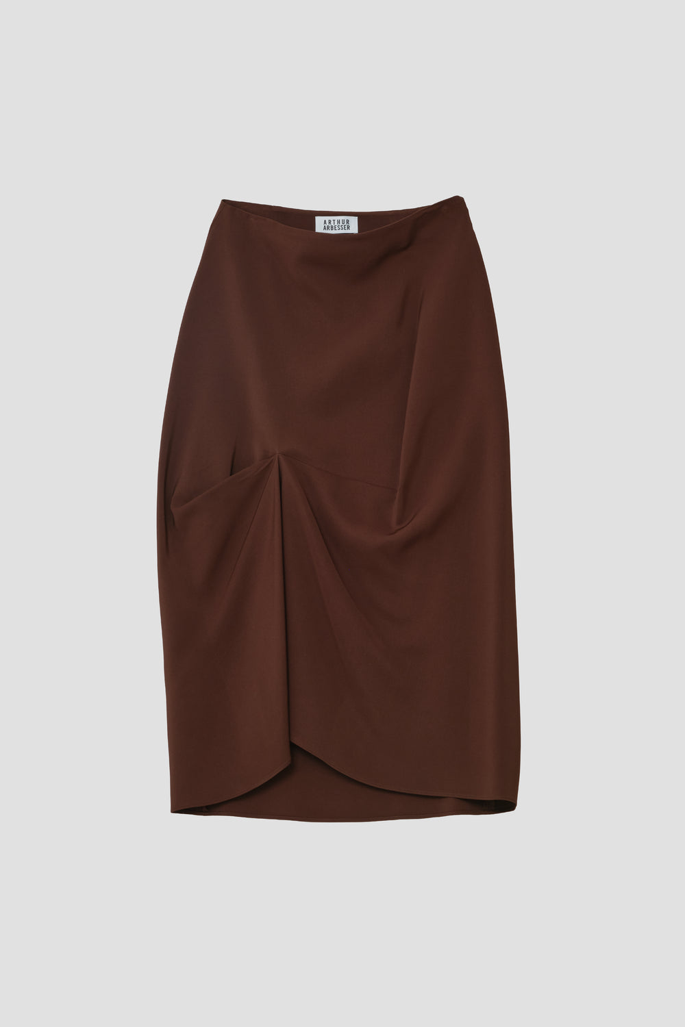 DRAPED VISCOSE SKIRT