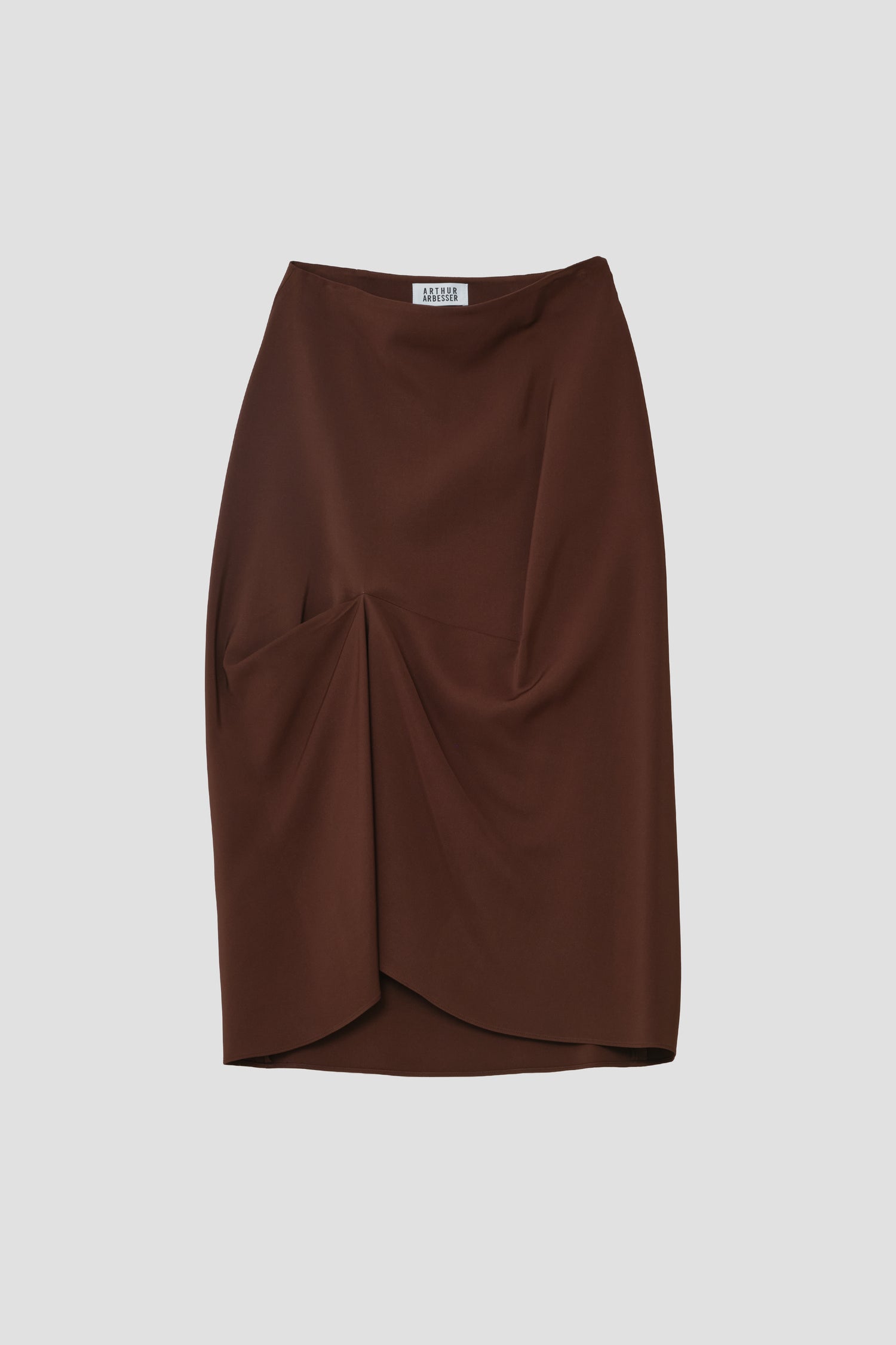 DRAPED VISCOSE SKIRT