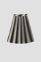 PRINTED PLEATED SKIRT