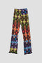 PRINTED CRINKLE FRILL PANTS