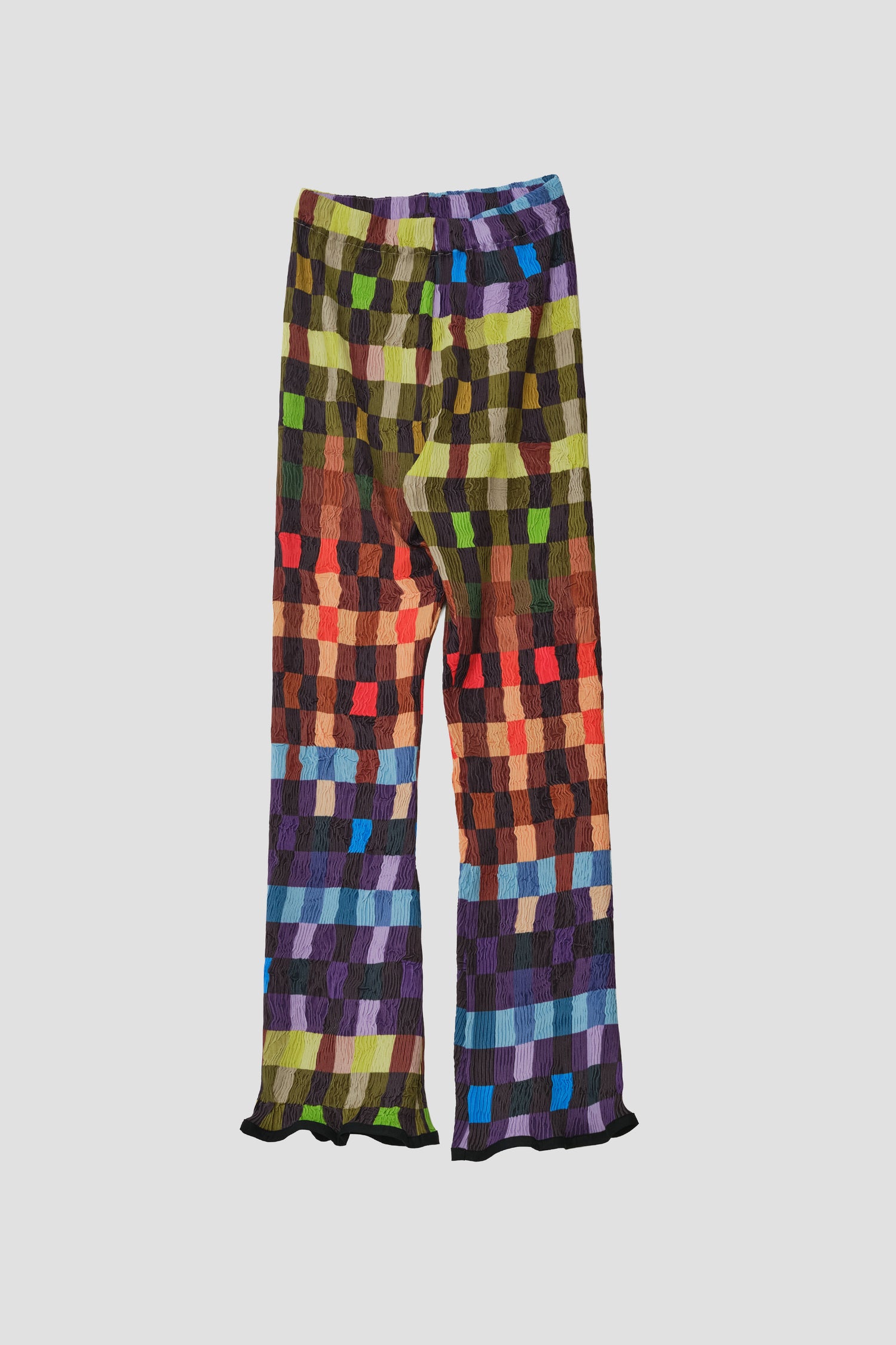 PRINTED CRINKLE FRILL PANTS