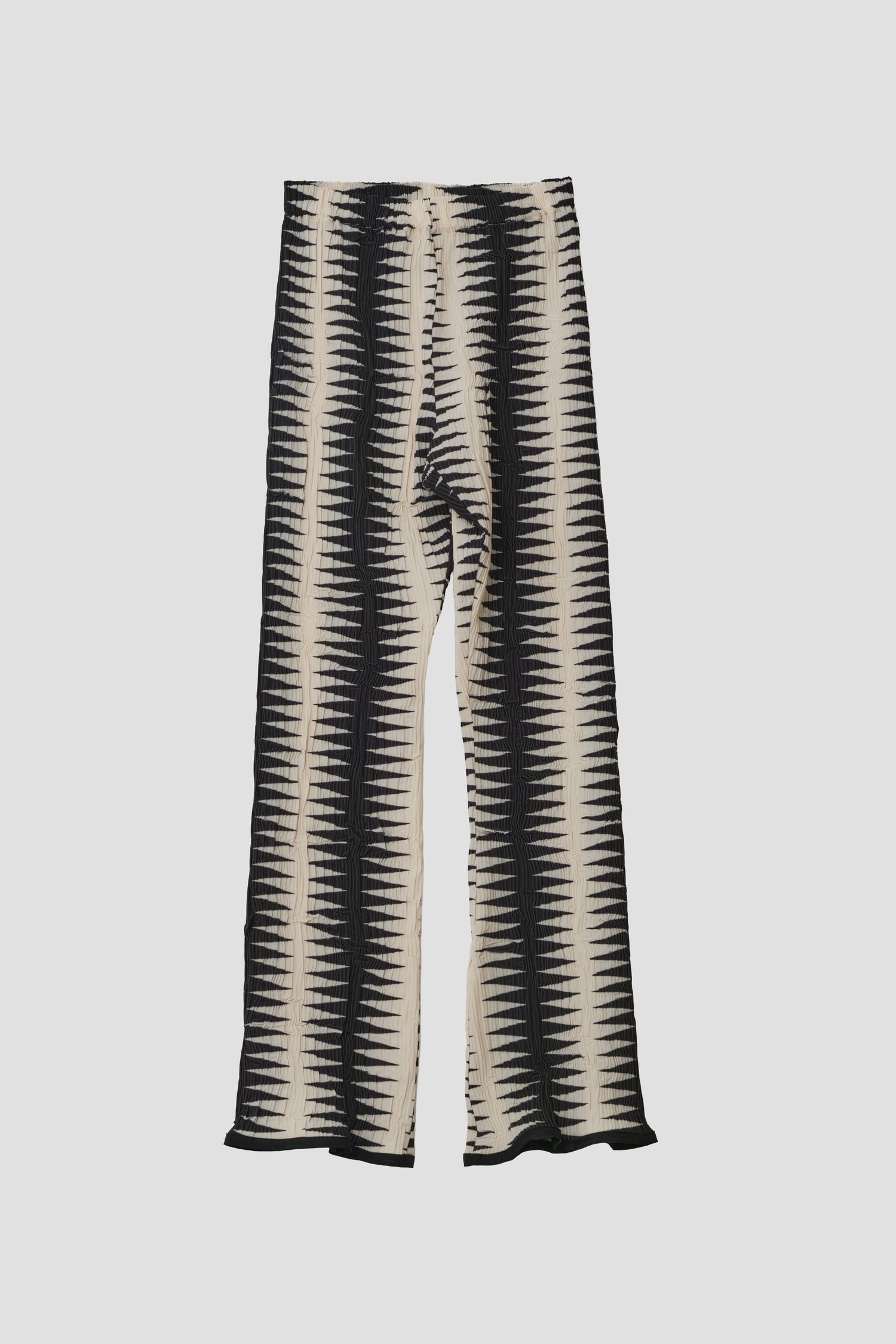 PRINTED CRINKLE FRILL PANTS