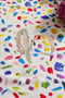 BRUSH STROKE CONFETTI TABLECLOTH