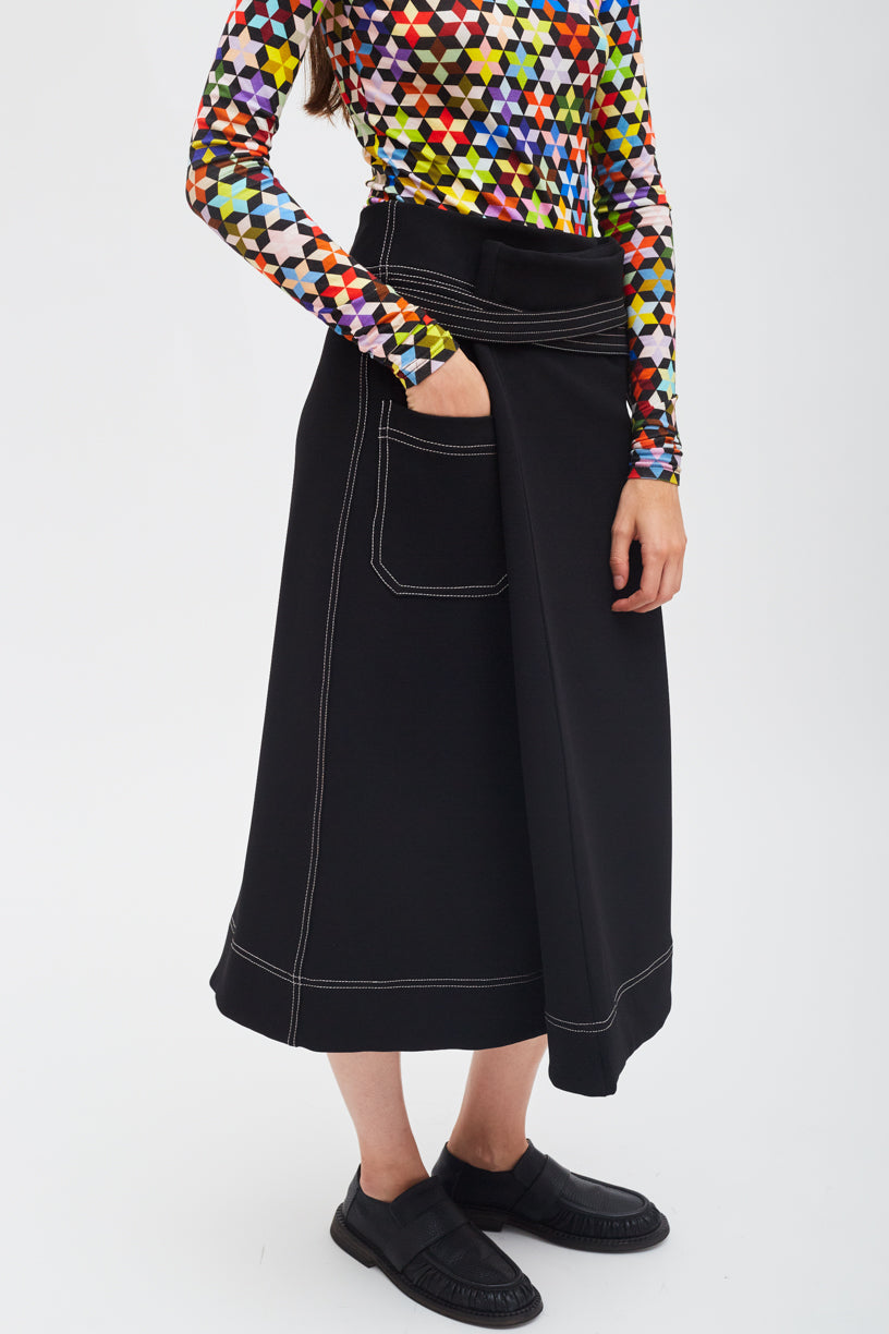 Utility shop wrap skirt