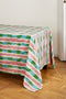 SPRAYED STRIPES TABLECLOTH