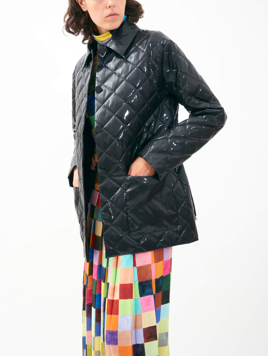 LAMÈ QUILTED JACKET